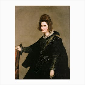 Diego Velázquez Portrait Of A Lady Canvas Print