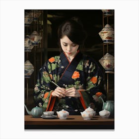 Tea Ceremony Japanese Style 3 Canvas Print
