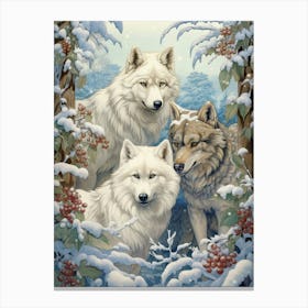 Wolf Pack Scenery 5 Canvas Print