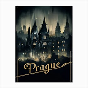 Prague At Night Canvas Print