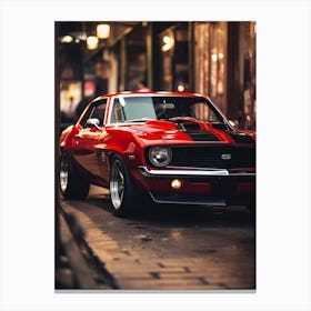 Close Of American Muscle Car 020 Canvas Print