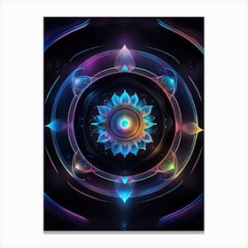 Psychedelic Flower Canvas Print