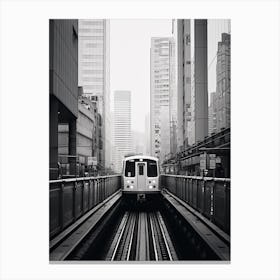 Tokyo, Japan, Black And White Old Photo 1 Canvas Print