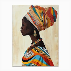 African Woman 91, Boho Canvas Print
