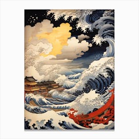Great Wave Off Kanagawa Print Canvas Print
