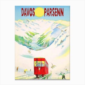 Davos Parsen Bahn, Switzerland Canvas Print