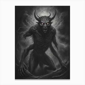 Demon Of The Night Canvas Print