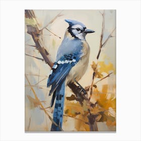 Bird Painting Blue Jay 4 Canvas Print