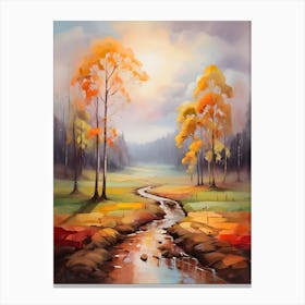 Autumn Landscape Painting Canvas Print