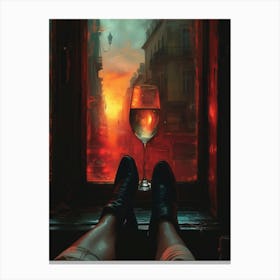 Glass Of Wine 11 Canvas Print