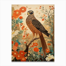 Eurasian Sparrowhawk 3 Detailed Bird Painting Canvas Print