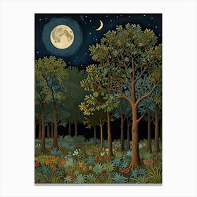 William Morris Moonlight Forest 4 Toile