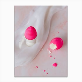 Pink Easter Eggs 2 Canvas Print