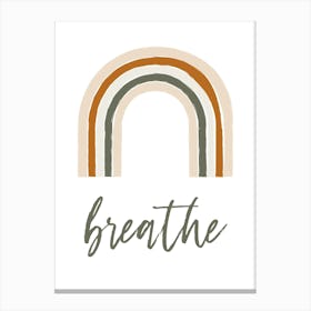 Breathe Rainbow for kids Canvas Print