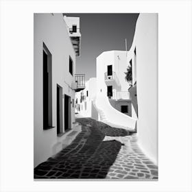 Ibiza, Spain, Black And White Analogue Photography 1 Canvas Print