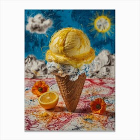 Ice Cream Cone 54 Canvas Print