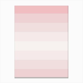 Pink And White Stripes Canvas Print