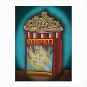 Lady Popcorn Canvas Print