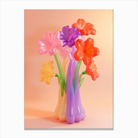 Dreamy Inflatable Flowers Larkspur 1 Canvas Print