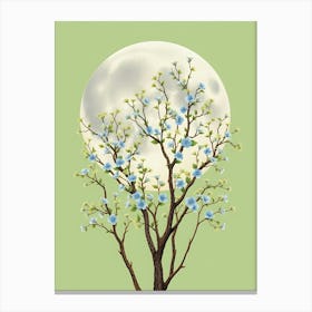 Full Moon On The Tree Canvas Print