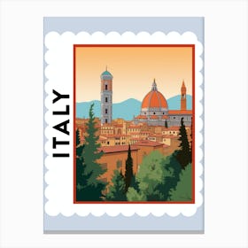 Italy 3 Travel Stamp Poster Canvas Print
