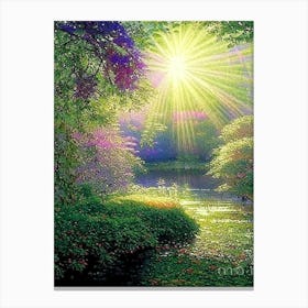 Rikugien Gardens, 1, Japan Classic Painting Canvas Print