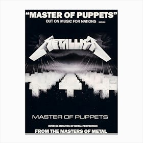 Metallica Master Of Puppets Guitar Personality Poster Canvas Print