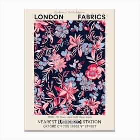 Poster Flower Parade London Fabrics Floral Pattern 2 Canvas Print
