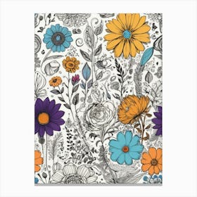 Floral Pattern 2 Canvas Print