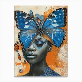 Blue Butterfly 7 Canvas Print