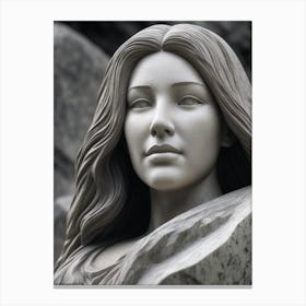 Woman of granite Canvas Print