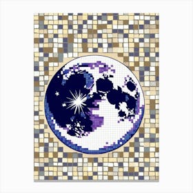 Moon Mosaic Canvas Print