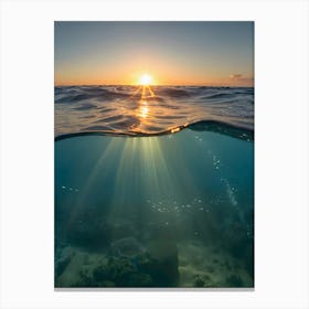 Underwater Sunrise -Reimagined Canvas Print