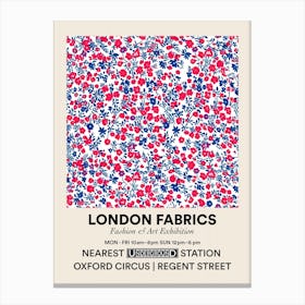 Poster Heather Heaven London Fabrics Floral Pattern 1 Canvas Print