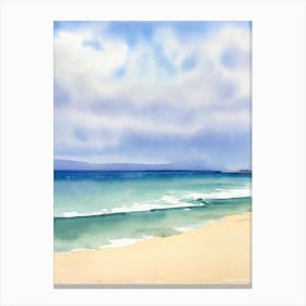 Apollo Bay Beach 2, Australia Watercolour Canvas Print
