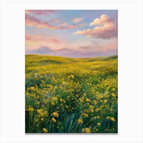 Canola Field Canvas Print