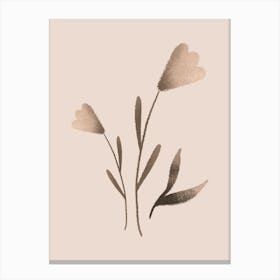 Flowers And Leaves Canvas Print