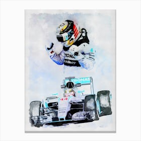Lewis Hamilton 4 Canvas Print