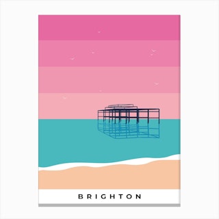 Brighton Pink Canvas Print