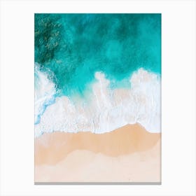 Aerial View Of A Beach 65 Canvas Print