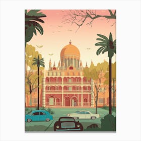 Ahmedabad India Travel Illustration 3 Canvas Print