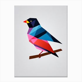 House Sparrow 2 Origami Bird Canvas Print