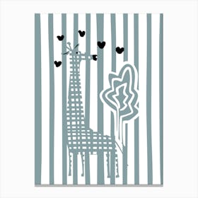 Cool Giraffe Canvas Print