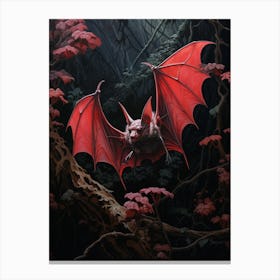 Lesser Bulldog Bat Painting 8 Canvas Print