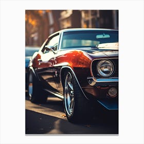 Close Of American Muscle Car 013 Canvas Print