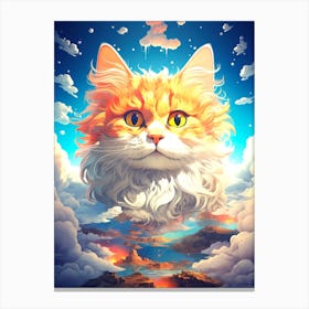 Cat In The Sky Canvas Print