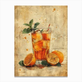 Orange Iced Tea 29 Canvas Print