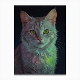 Cat With Green Eyes Canvas Print