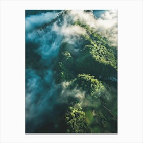 Clouds And Valleys Canvas Print