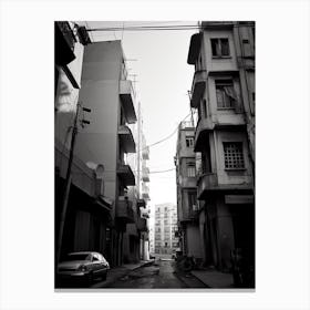 Beirut, Lebanon, Mediterranean Black And White Photography Analogue 8 Canvas Print